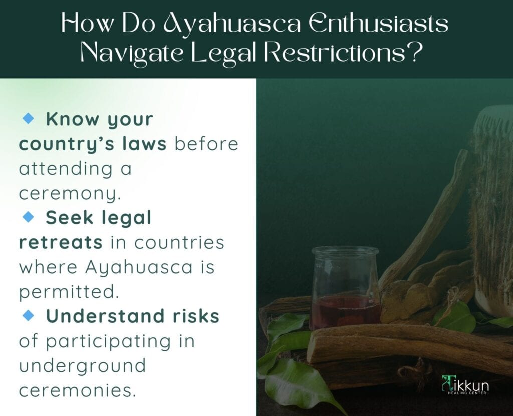 How Do Ayahuasca Enthusiasts Navigate Legal Restrictions 