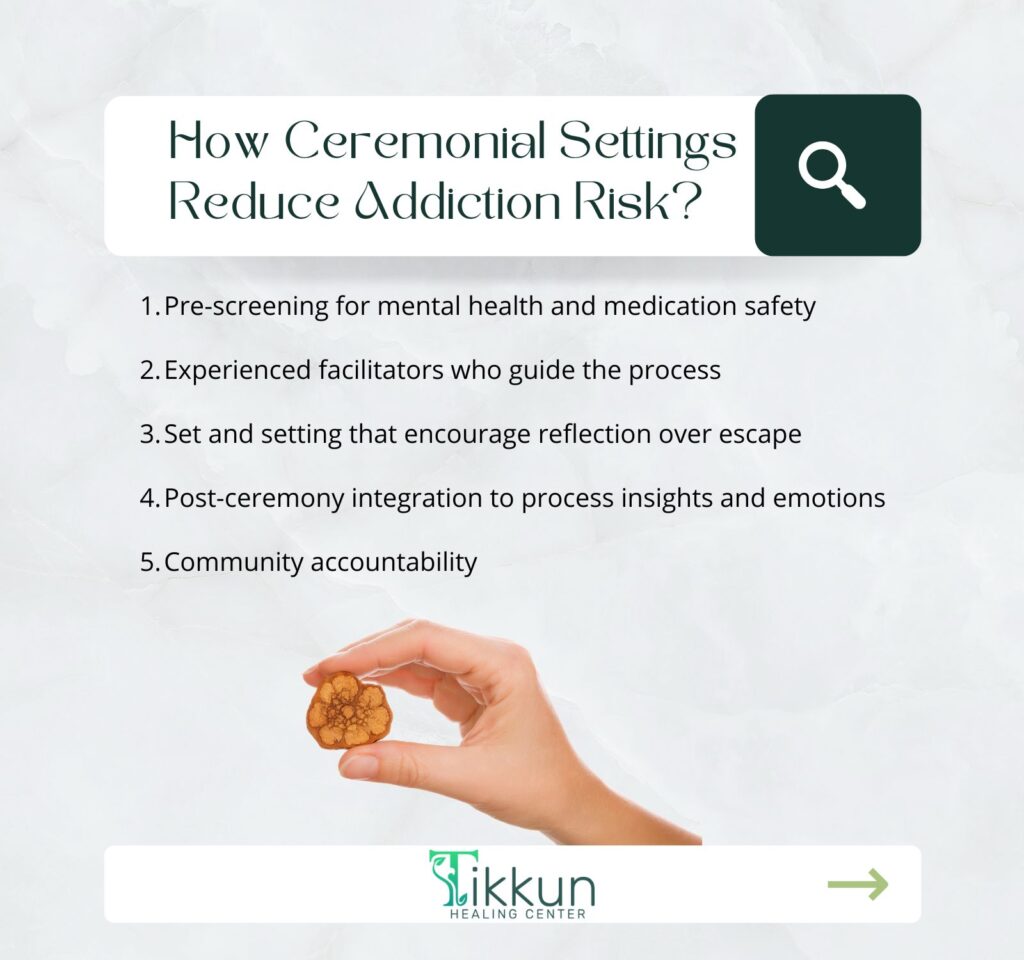 How Ceremonial Settings Reduce Addiction Risk